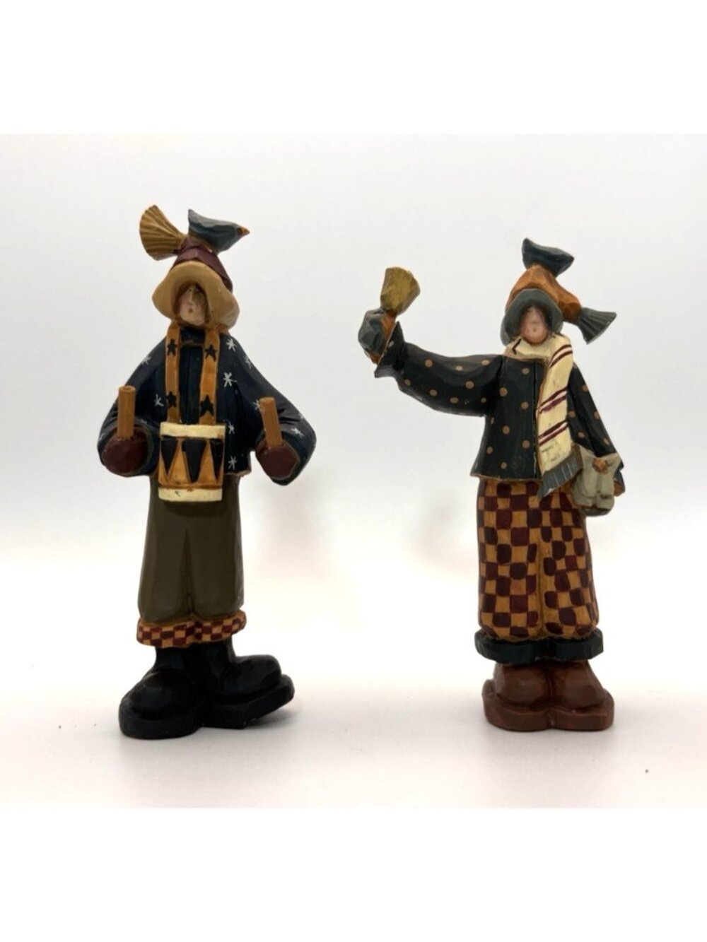 Williraye Studio A Country Church WW2051 Drummer & Bell Ringer Figurines